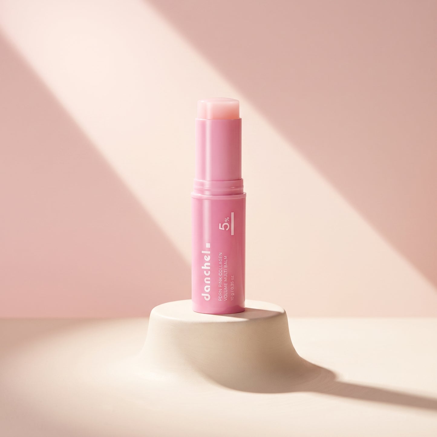 danchel Pink Collagen Glow Balm Stick – pink twist-up balm stick