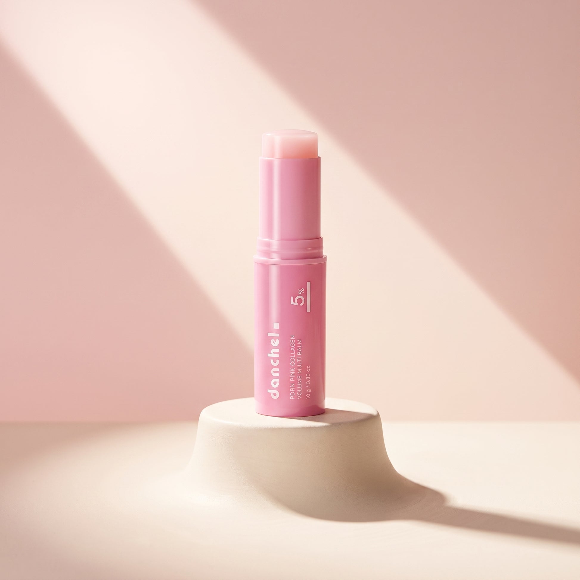 danchel Pink Collagen Glow Balm Stick – pink twist-up balm stick