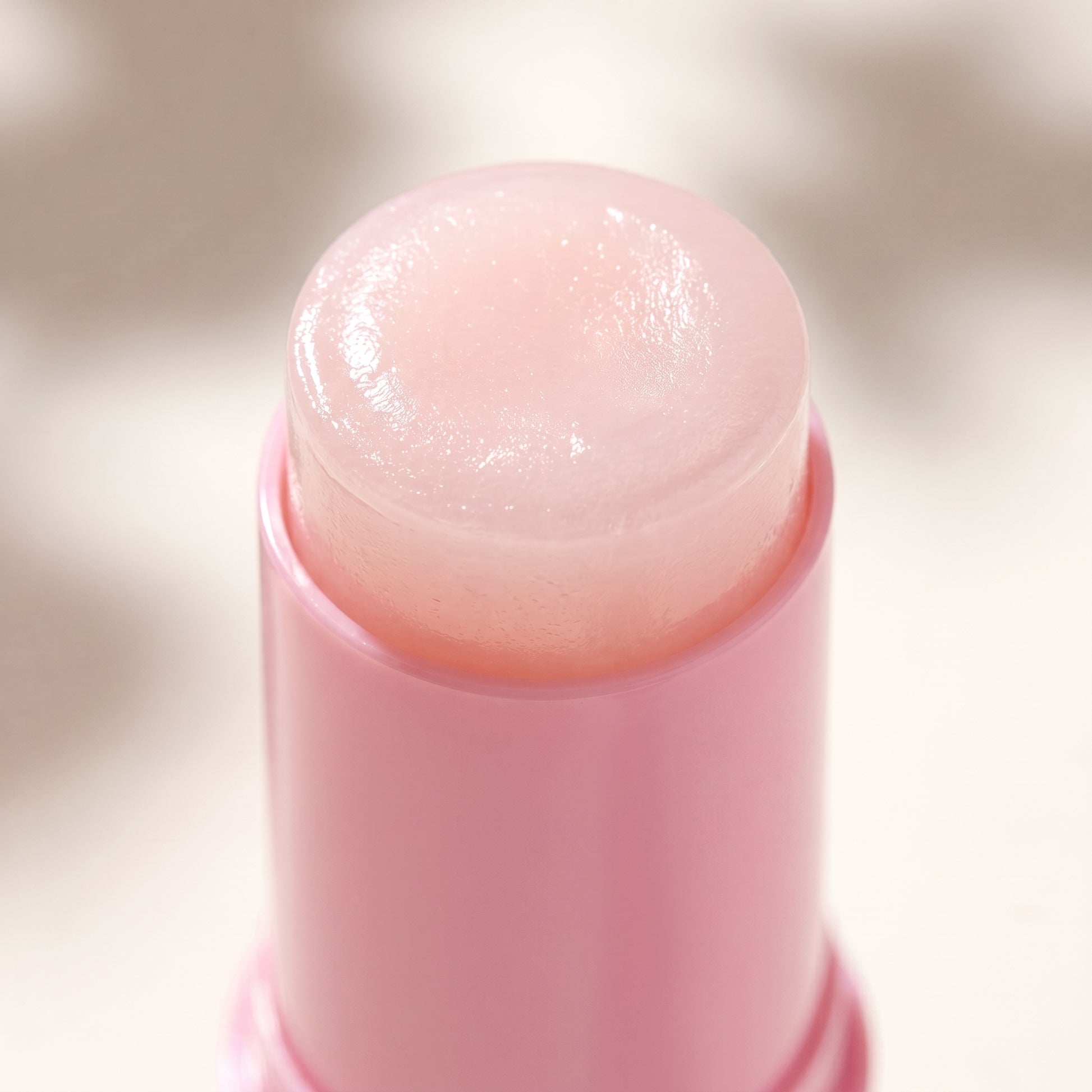 Close-up of danchel glow balm's dewy pearly texture