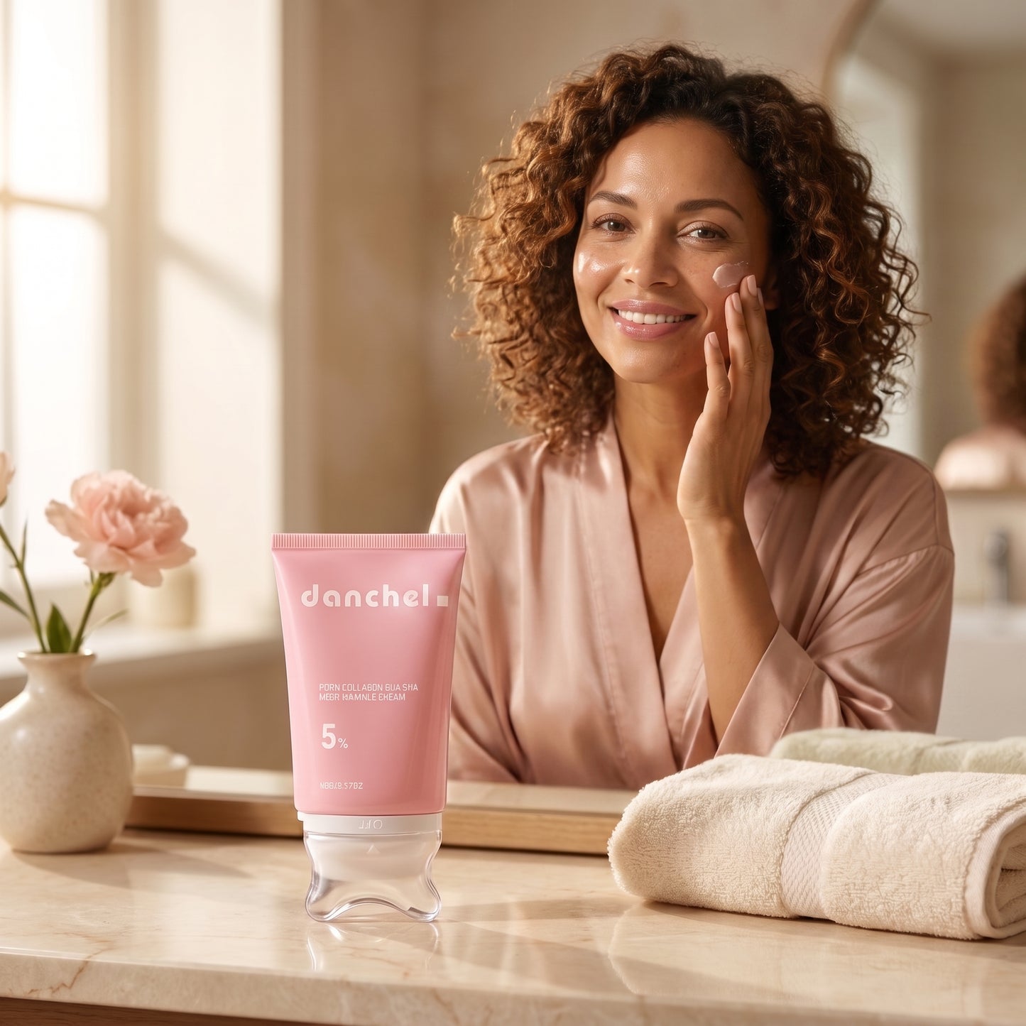 danchel neck cream in a morning skincare ritual