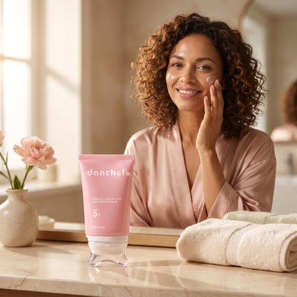 danchel neck cream in a morning skincare ritual